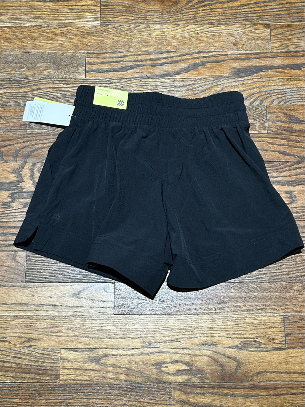 Black Athletic Shorts with Drawstring - Picture 5 of 8